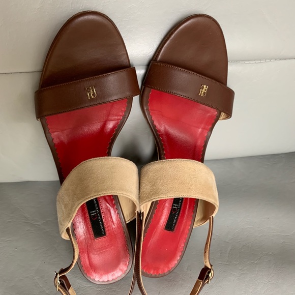 Carolina Herrera Natural suede Ankle Strap Wedge - Picture 9 of 15